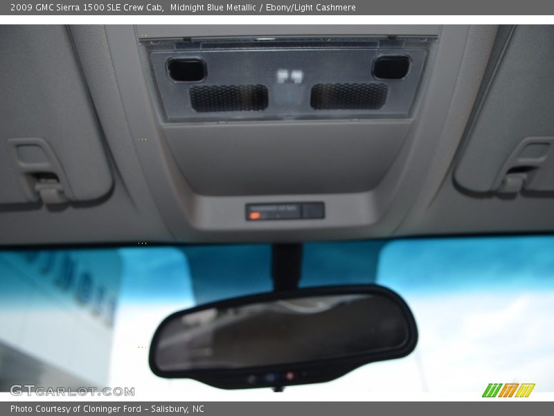 Midnight Blue Metallic / Ebony/Light Cashmere 2009 GMC Sierra 1500 SLE Crew Cab