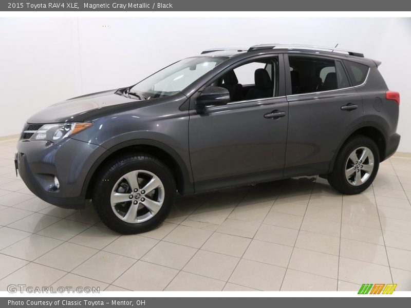 Magnetic Gray Metallic / Black 2015 Toyota RAV4 XLE