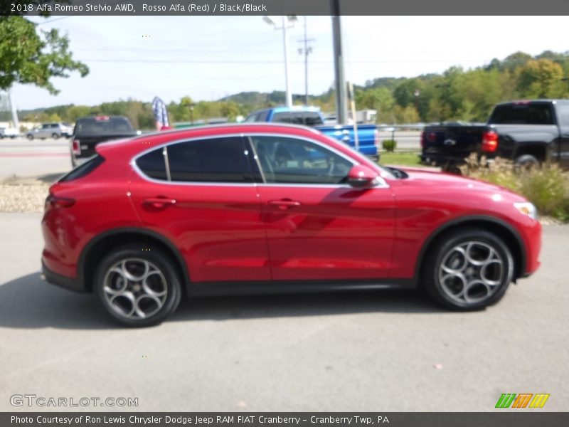 Rosso Alfa (Red) / Black/Black 2018 Alfa Romeo Stelvio AWD