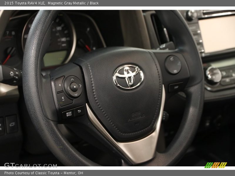 Magnetic Gray Metallic / Black 2015 Toyota RAV4 XLE
