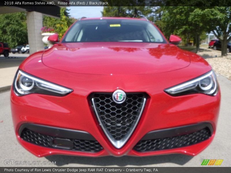 Rosso Alfa (Red) / Black/Black 2018 Alfa Romeo Stelvio AWD