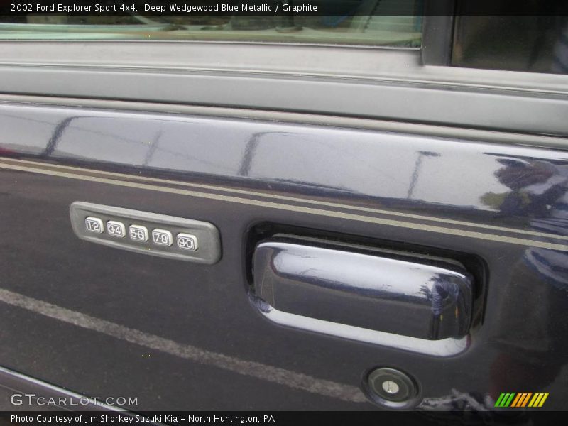Deep Wedgewood Blue Metallic / Graphite 2002 Ford Explorer Sport 4x4