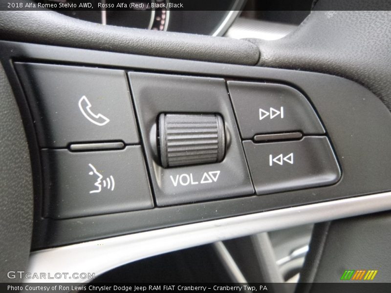 Controls of 2018 Stelvio AWD