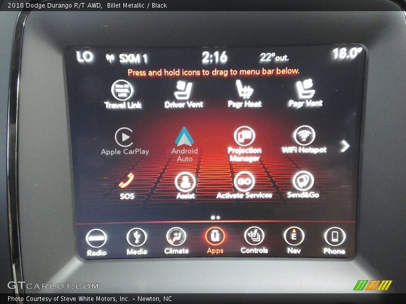 Billet Metallic / Black 2018 Dodge Durango R/T AWD