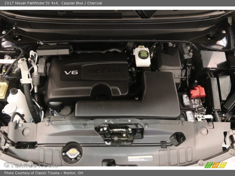 Caspian Blue / Charcoal 2017 Nissan Pathfinder SV 4x4