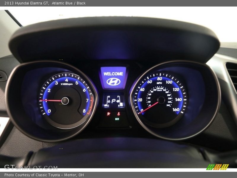 Atlantic Blue / Black 2013 Hyundai Elantra GT