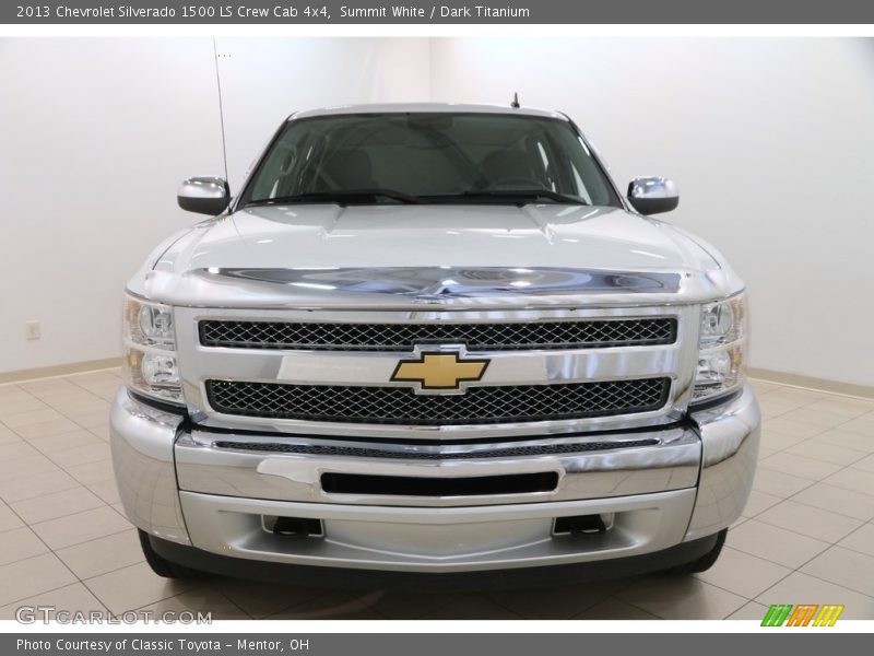 Summit White / Dark Titanium 2013 Chevrolet Silverado 1500 LS Crew Cab 4x4