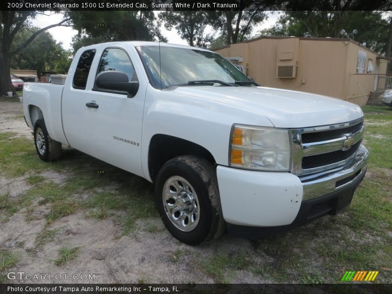 Summit White / Dark Titanium 2009 Chevrolet Silverado 1500 LS Extended Cab