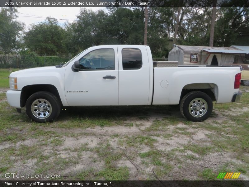 Summit White / Dark Titanium 2009 Chevrolet Silverado 1500 LS Extended Cab