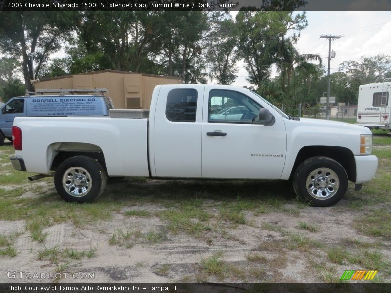 Summit White / Dark Titanium 2009 Chevrolet Silverado 1500 LS Extended Cab