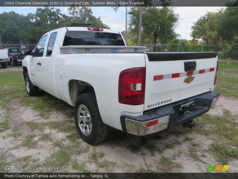 Summit White / Dark Titanium 2009 Chevrolet Silverado 1500 LS Extended Cab