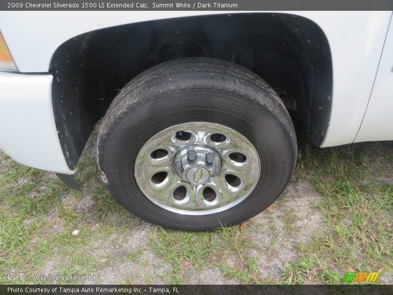 Summit White / Dark Titanium 2009 Chevrolet Silverado 1500 LS Extended Cab