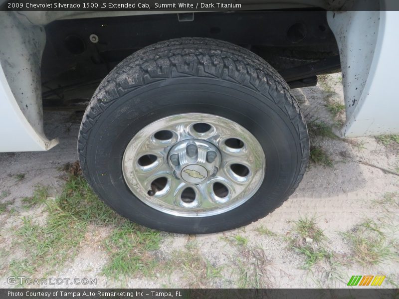 Summit White / Dark Titanium 2009 Chevrolet Silverado 1500 LS Extended Cab