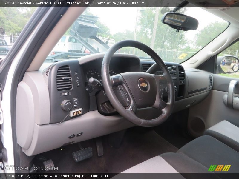 Summit White / Dark Titanium 2009 Chevrolet Silverado 1500 LS Extended Cab