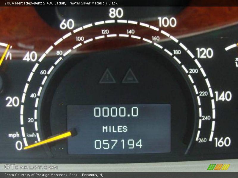 Pewter Silver Metallic / Black 2004 Mercedes-Benz S 430 Sedan