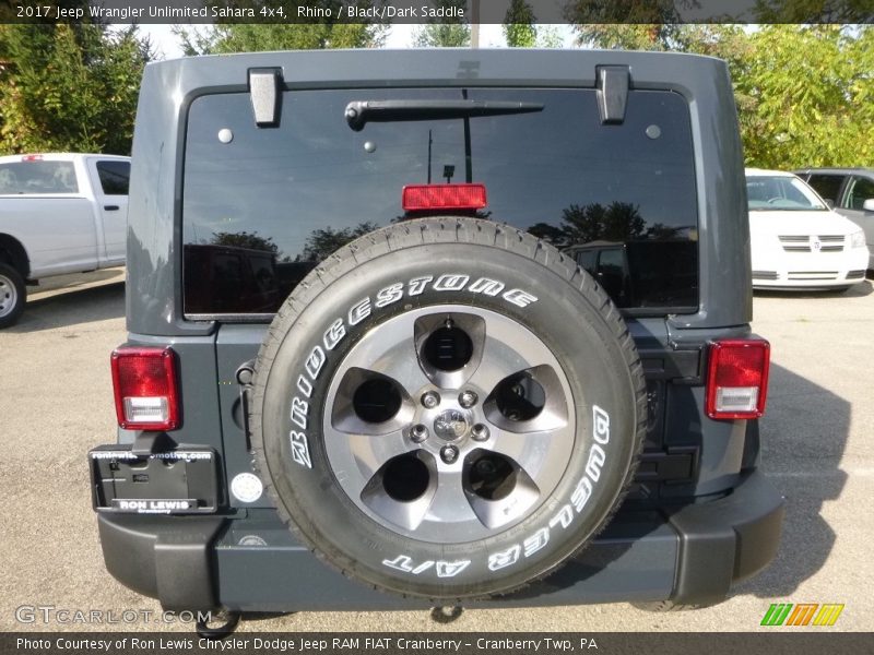 Rhino / Black/Dark Saddle 2017 Jeep Wrangler Unlimited Sahara 4x4