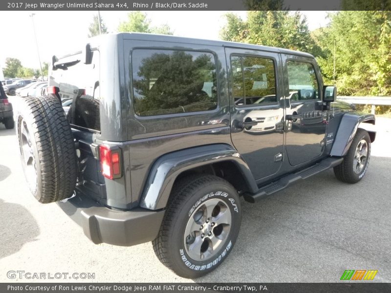Rhino / Black/Dark Saddle 2017 Jeep Wrangler Unlimited Sahara 4x4