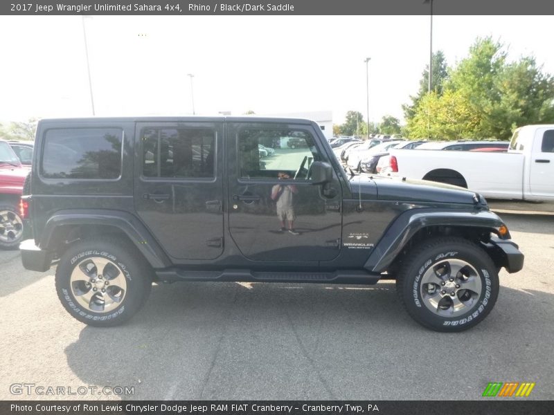 Rhino / Black/Dark Saddle 2017 Jeep Wrangler Unlimited Sahara 4x4