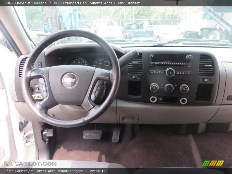 Summit White / Dark Titanium 2009 Chevrolet Silverado 1500 LS Extended Cab