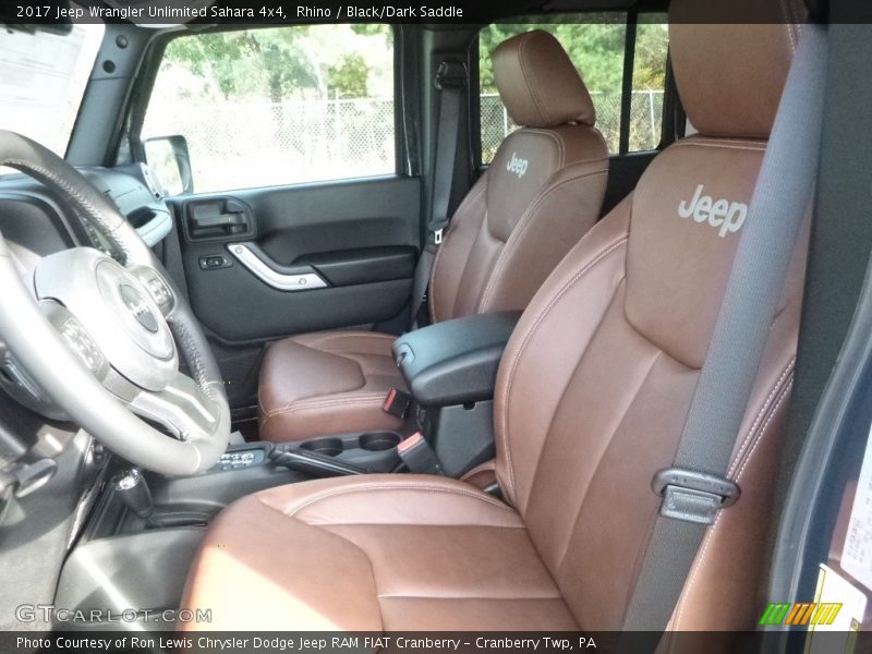 Rhino / Black/Dark Saddle 2017 Jeep Wrangler Unlimited Sahara 4x4