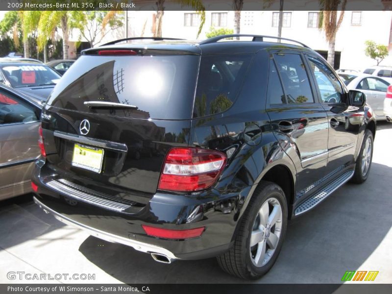 Black / Black 2009 Mercedes-Benz ML 350