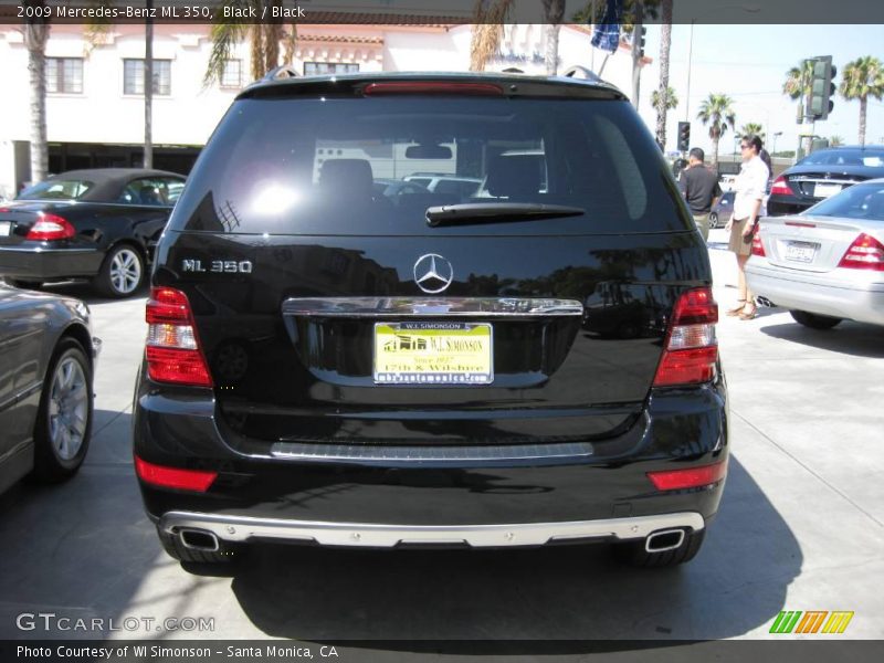 Black / Black 2009 Mercedes-Benz ML 350