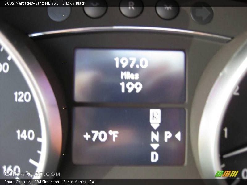 Black / Black 2009 Mercedes-Benz ML 350