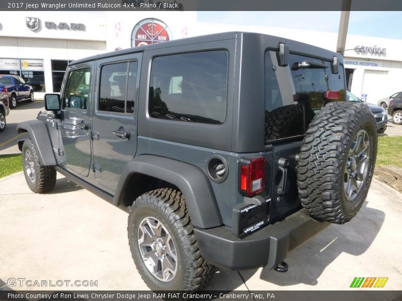 Rhino / Black 2017 Jeep Wrangler Unlimited Rubicon 4x4