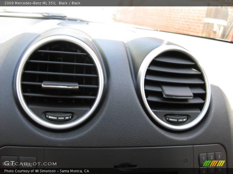 Black / Black 2009 Mercedes-Benz ML 350