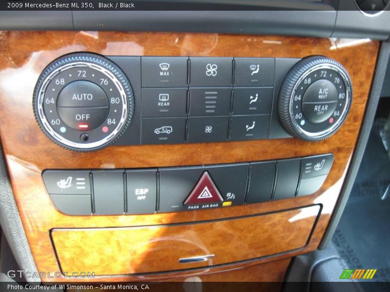 Black / Black 2009 Mercedes-Benz ML 350