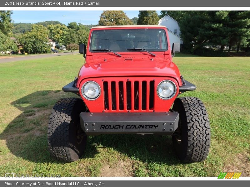 Flame Red / Camel 2001 Jeep Wrangler Sport 4x4