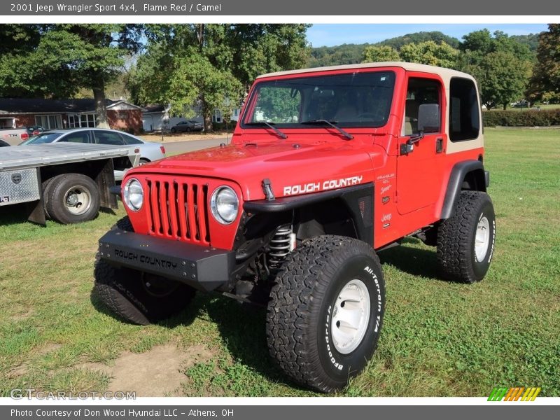 Flame Red / Camel 2001 Jeep Wrangler Sport 4x4