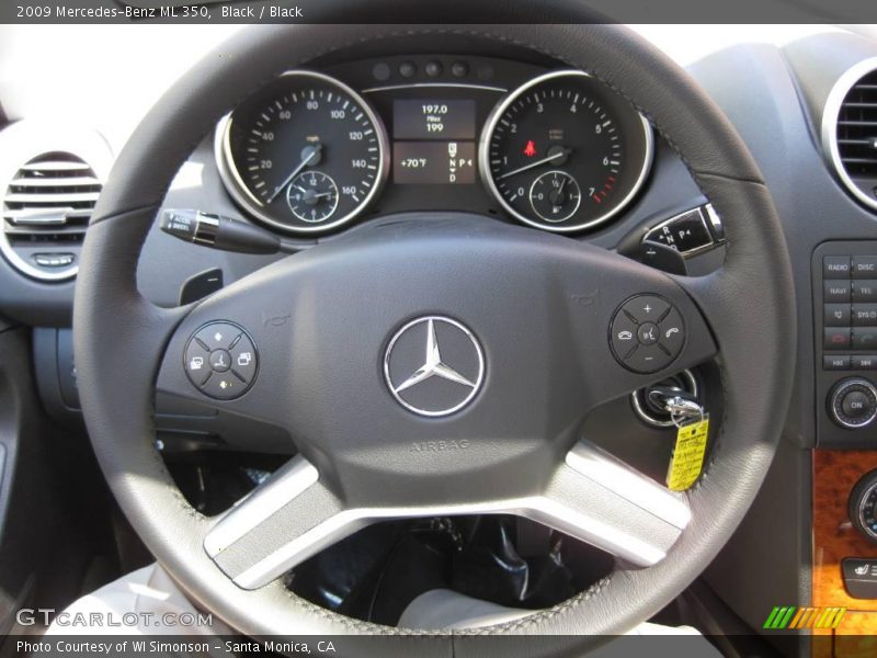Black / Black 2009 Mercedes-Benz ML 350