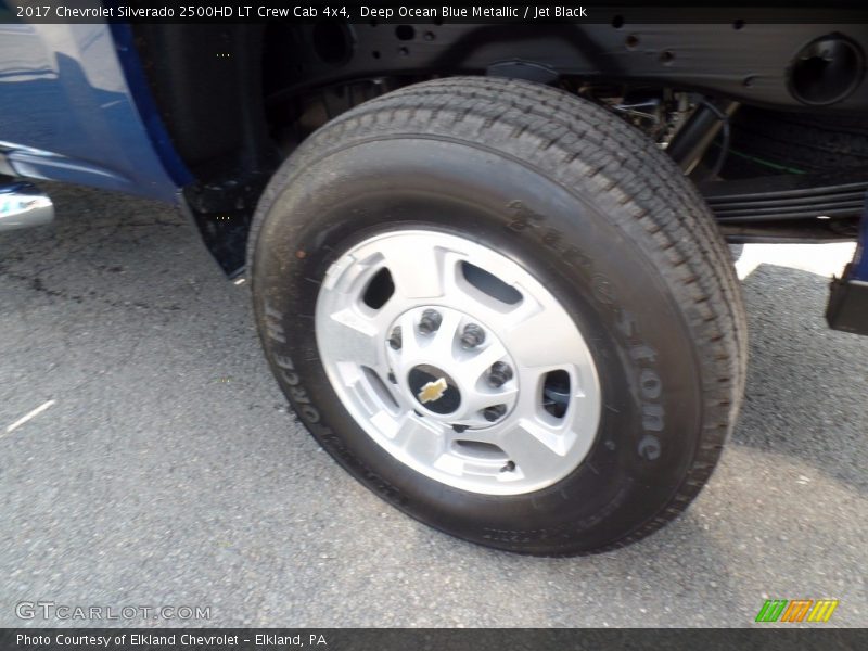 Deep Ocean Blue Metallic / Jet Black 2017 Chevrolet Silverado 2500HD LT Crew Cab 4x4
