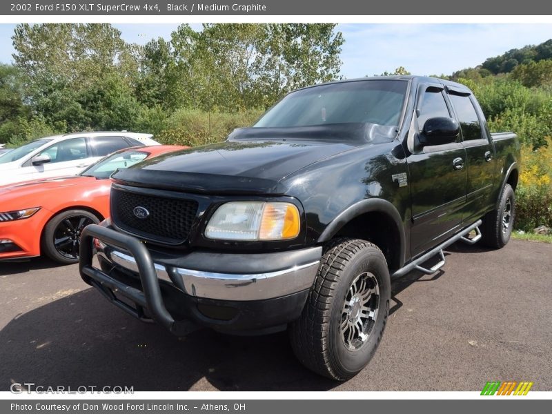 Black / Medium Graphite 2002 Ford F150 XLT SuperCrew 4x4