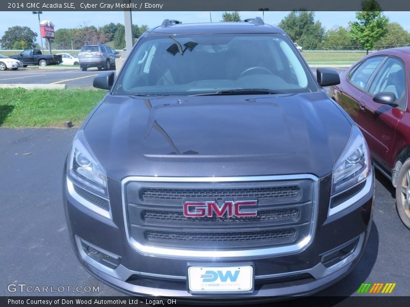 Cyber Gray Metallic / Ebony 2014 GMC Acadia SLE
