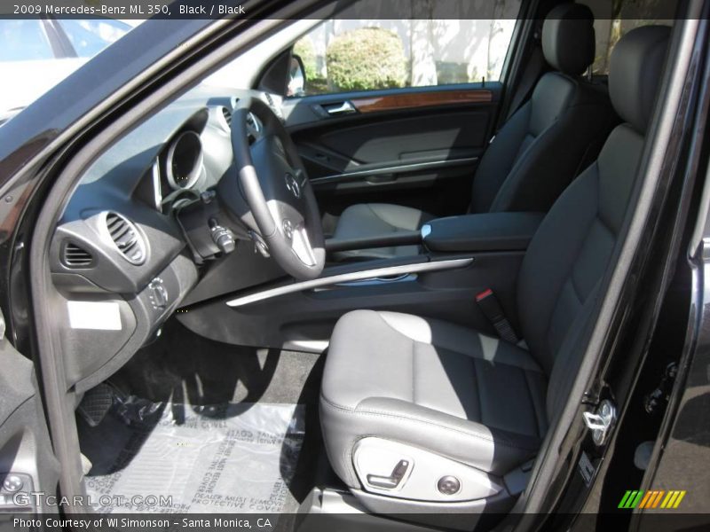 Black / Black 2009 Mercedes-Benz ML 350