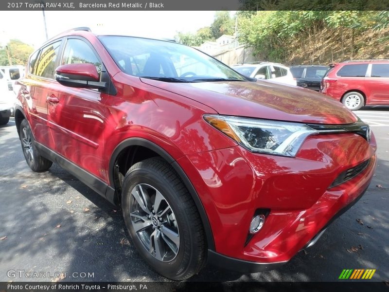 Barcelona Red Metallic / Black 2017 Toyota RAV4 XLE