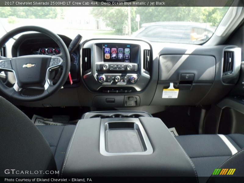Deep Ocean Blue Metallic / Jet Black 2017 Chevrolet Silverado 2500HD LT Crew Cab 4x4