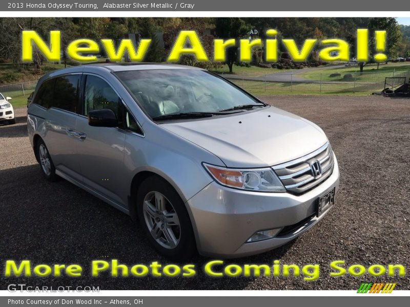 Alabaster Silver Metallic / Gray 2013 Honda Odyssey Touring