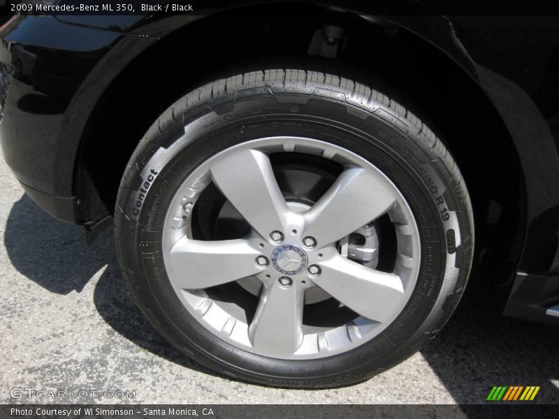 Black / Black 2009 Mercedes-Benz ML 350