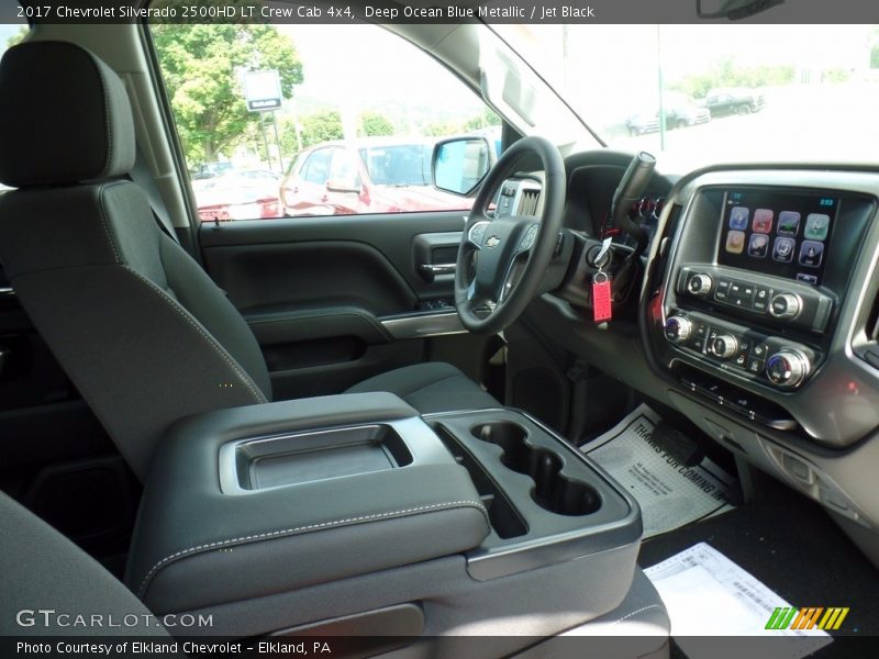 Deep Ocean Blue Metallic / Jet Black 2017 Chevrolet Silverado 2500HD LT Crew Cab 4x4
