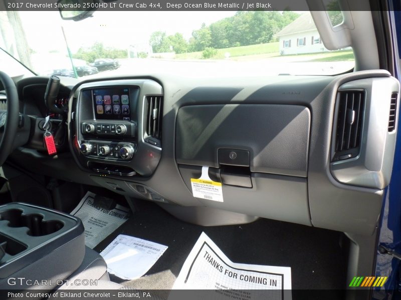 Deep Ocean Blue Metallic / Jet Black 2017 Chevrolet Silverado 2500HD LT Crew Cab 4x4