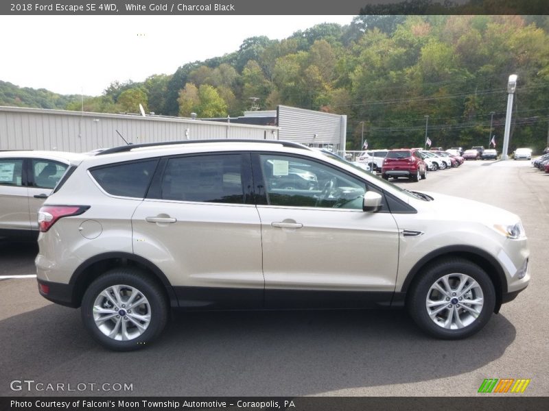 White Gold / Charcoal Black 2018 Ford Escape SE 4WD