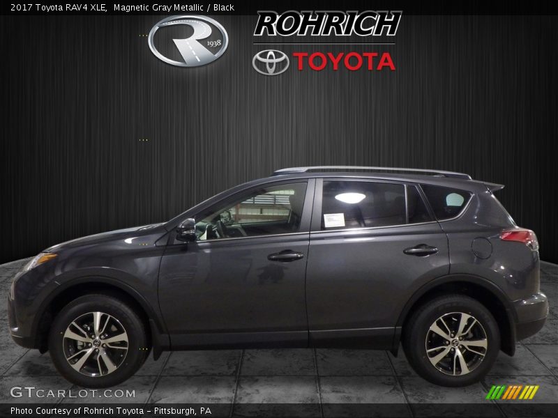 Magnetic Gray Metallic / Black 2017 Toyota RAV4 XLE