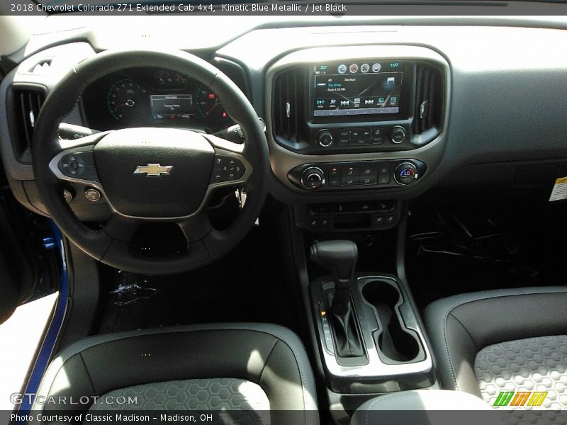 Kinetic Blue Metallic / Jet Black 2018 Chevrolet Colorado Z71 Extended Cab 4x4