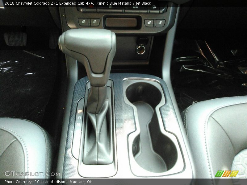Kinetic Blue Metallic / Jet Black 2018 Chevrolet Colorado Z71 Extended Cab 4x4