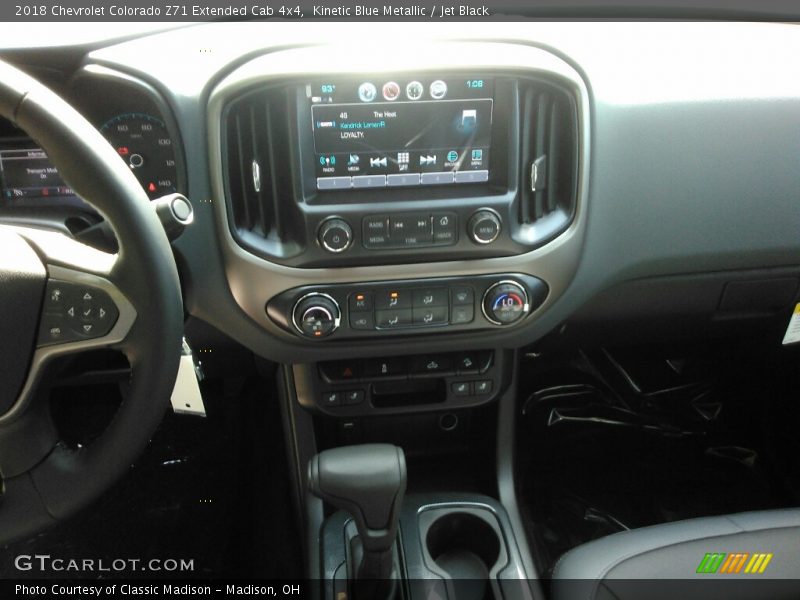 Kinetic Blue Metallic / Jet Black 2018 Chevrolet Colorado Z71 Extended Cab 4x4