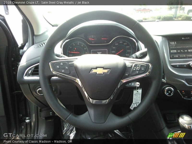 Satin Steel Gray Metallic / Jet Black 2018 Chevrolet Cruze LT