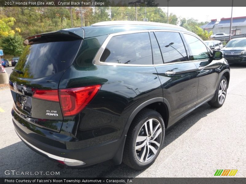 Crystal Black Pearl / Beige 2017 Honda Pilot Elite AWD